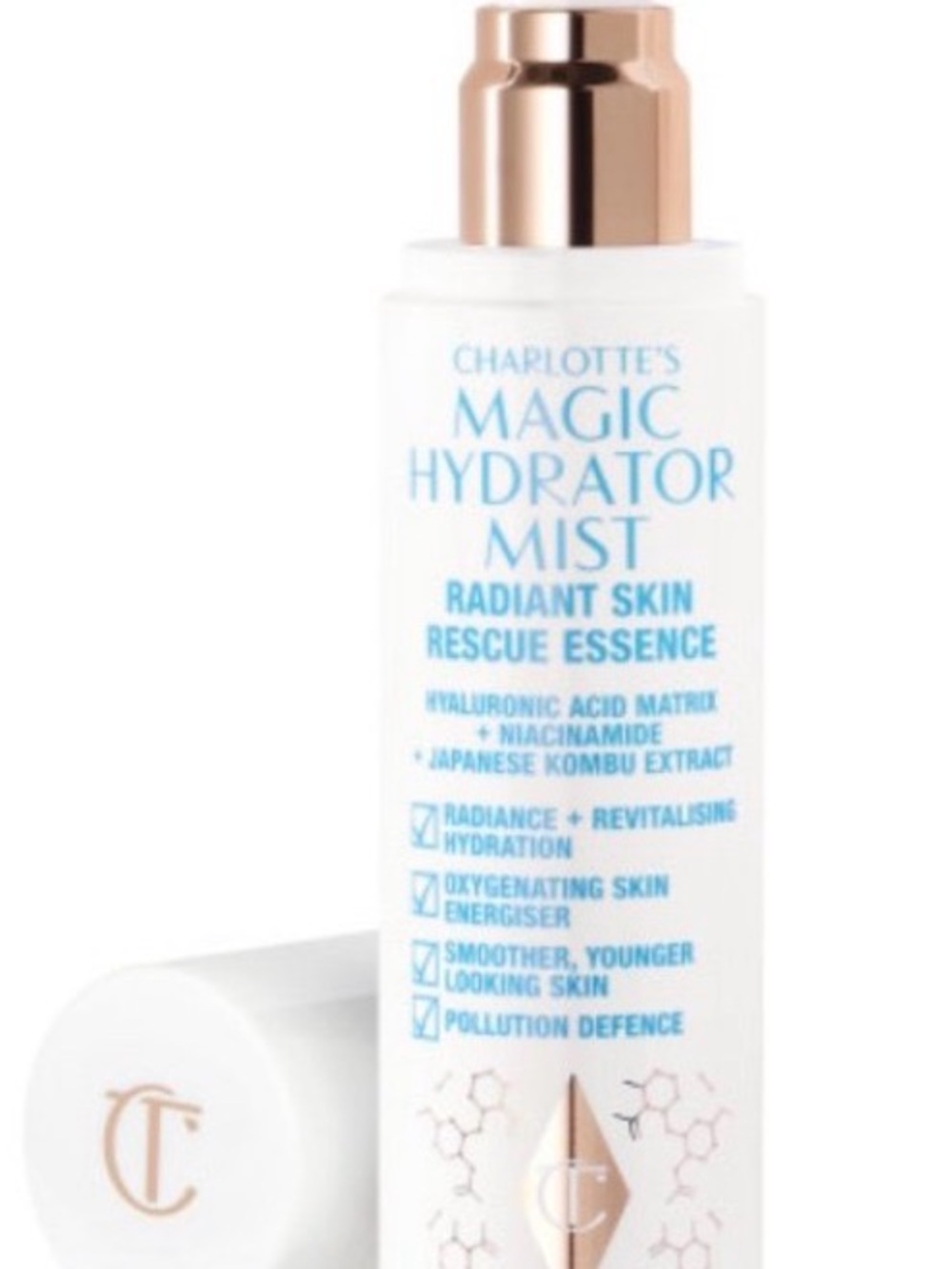 Charlotte Tilbury Rescue Essence Facial Hydration - White and Light Blue - Picture 5 of 10